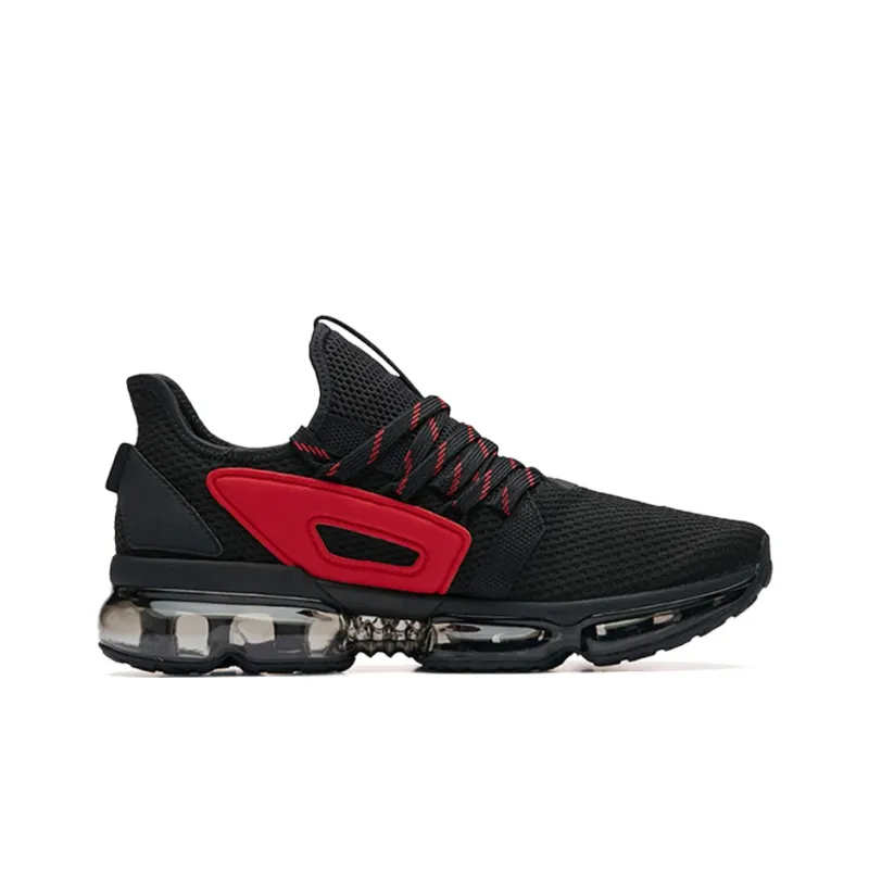 Anta SEEED Shock Absorbers With Slip Resistant Features Low Top Running Shoes Men's Black Red-1