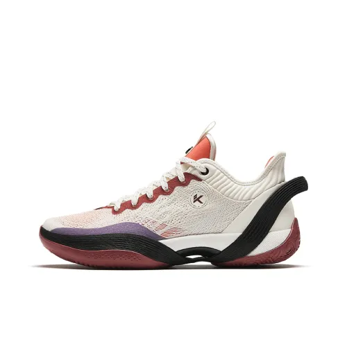 ANTA Three-point Rain1.0 Basketball Shoes Men Low-Top White/Red