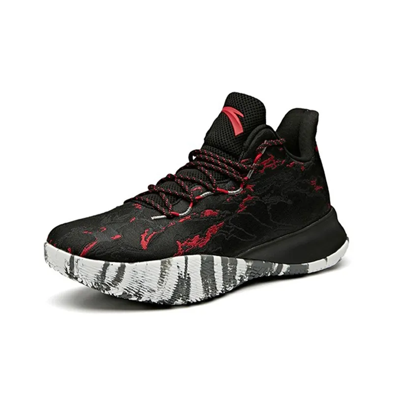 Anta Pallas Performance Basketball Shoes Men's Black Red-2