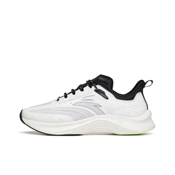 Anta Edge Cushioning, Slip Resistant, Abrasion Resistant Coverage Low Top Running Shoes Men's White Gray Black