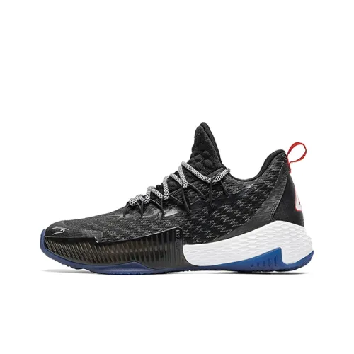 PEAK Lu Wei Basketball Shoes Men Low-Top Black