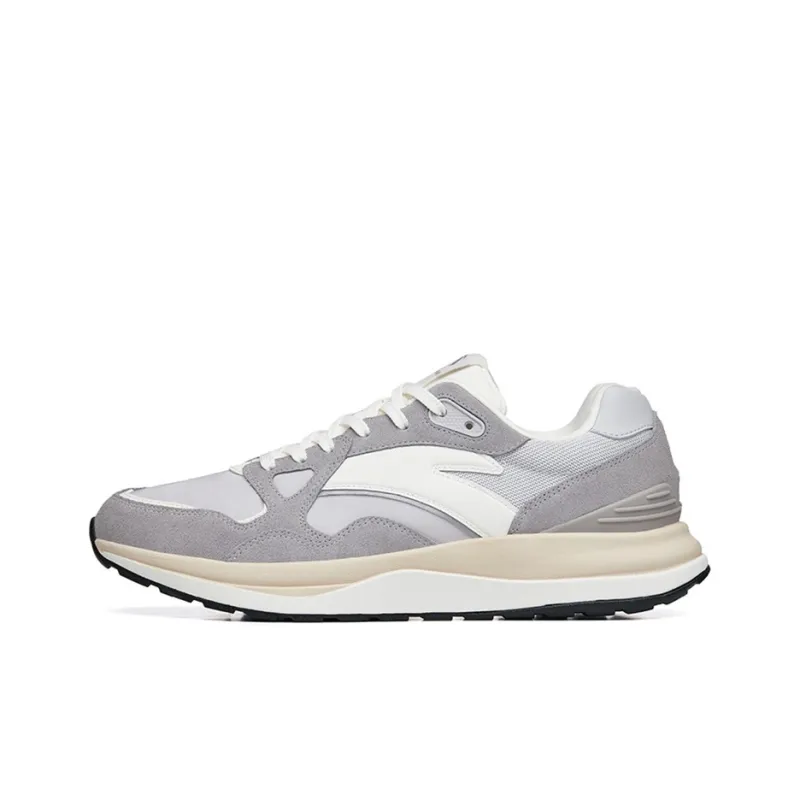 Anta Star 202 Td Cushioning Anti-Slip Wear-Resistant Breathability Low-Top Running Shoes Men's Gray-0