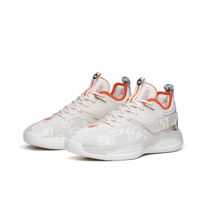 Anta GH3 Hayward 'CNY' Cushioning Anti-Slip And Wear-Resistant Low-Top Basketball Shoes Ecru-2