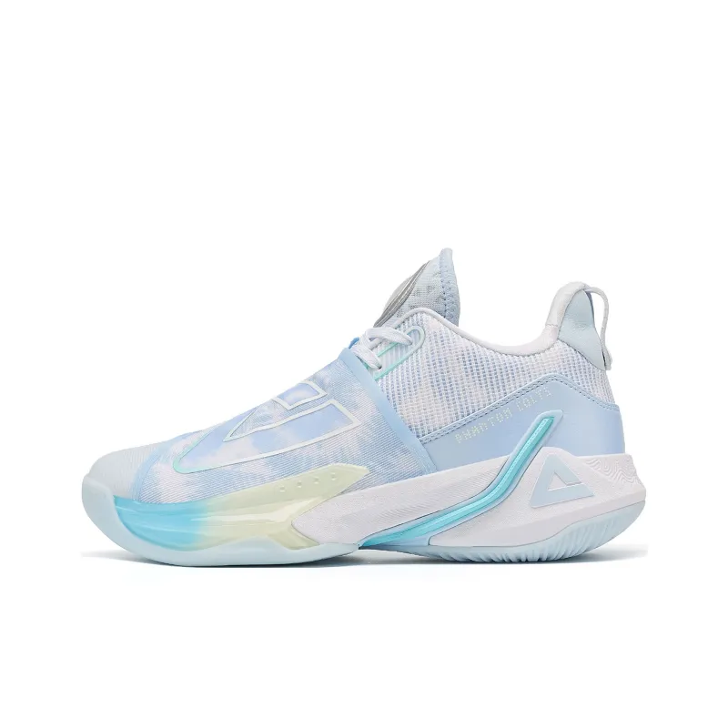 PEAK Magic Horse 1.0 Mid Top Performance Basketball Shoes Men's Blue White-0