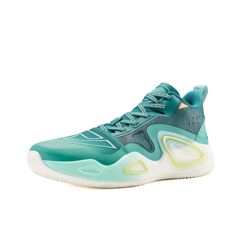 PEAK State Extreme Triangle 2.0 Mid Top Basketball Shoes Men's Agate Green-2