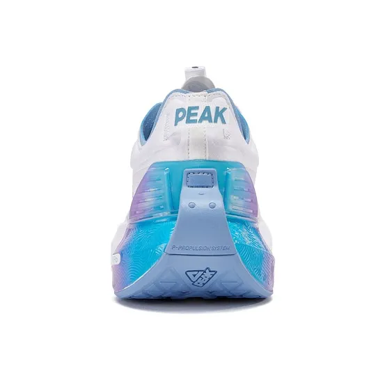 PEAK Tai Chi 3.0 Pro Anti Slip Wear Resistant Low Top Running Shoes Men's White Blue-4