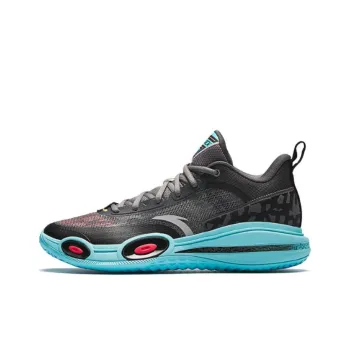 Anta Raid 1 Low Top Basketball Shoes Men's Black Blue