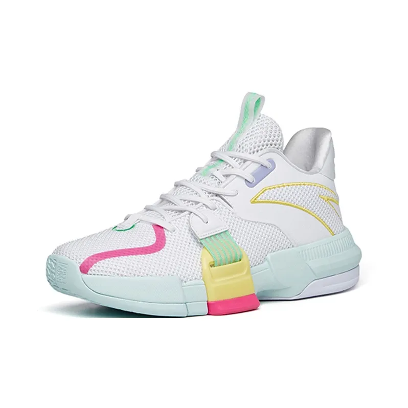 Anta Craze 1 Mid-Top Performance Basketball Shoes Men's White-2