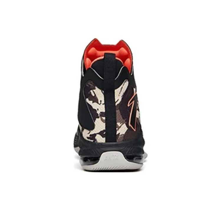 Anta The Shield Anti Slip Wear Resistant High Top Vintage Basketball Shoes Men's Green Black Orange-3