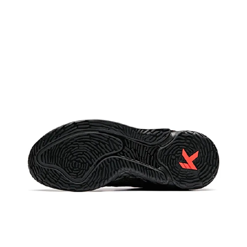Anta KT4 Klay Thompson Cushioning, Slip Resistant, And Abrasion Resistant High Top Basketball Shoes Black Red-4