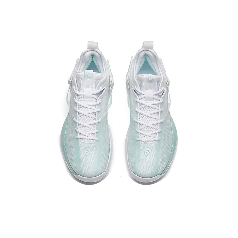 Anta GH3 Frappe Cushioning Support Low Top Performance Basketball Shoes Men's White Green-2