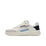 Ivory White/Blue/Light Silver Gray