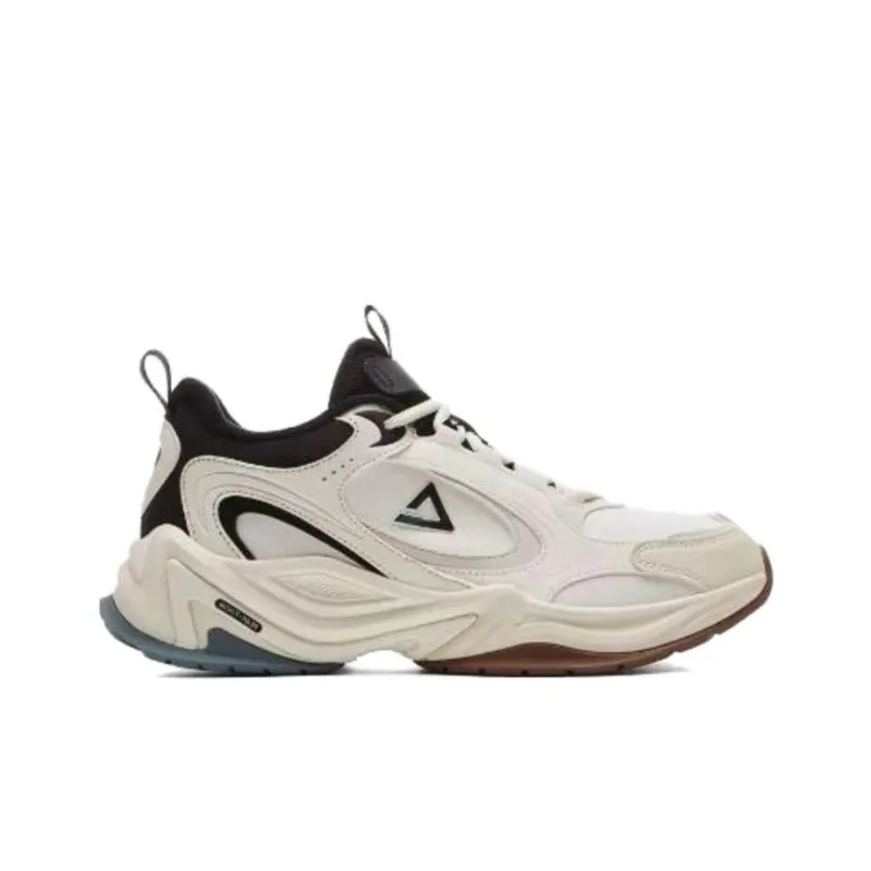 PEAK State Pole Source Back Anti Slip Wear Resistant Low Top Running Shoes Men's Beige-1