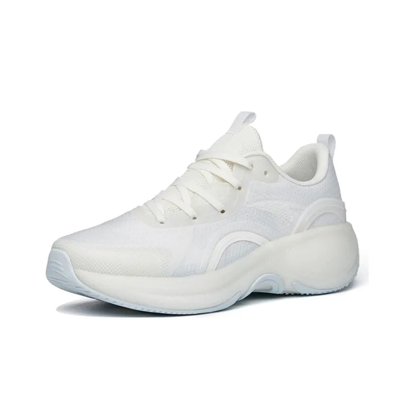 Anta Sugar Core Bubbles 3.0 Anti Slip Wear Resistant Low Top Running Shoes Women's Ivory White-1