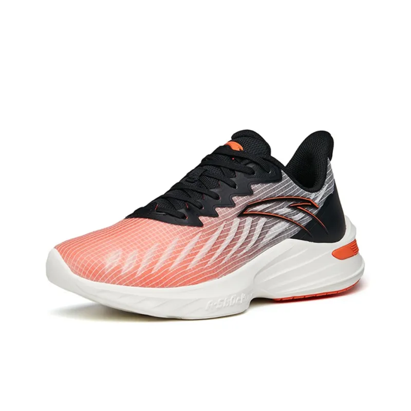 Anta DuCi1 Durable Breathable Low Top Running Shoes Men's White Orange Black-1