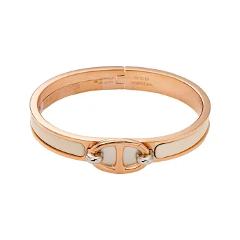 HERMES 20th Century Enamel Mini Clic Chaine D'Ancre Bracelet Pm Costume Bracelet