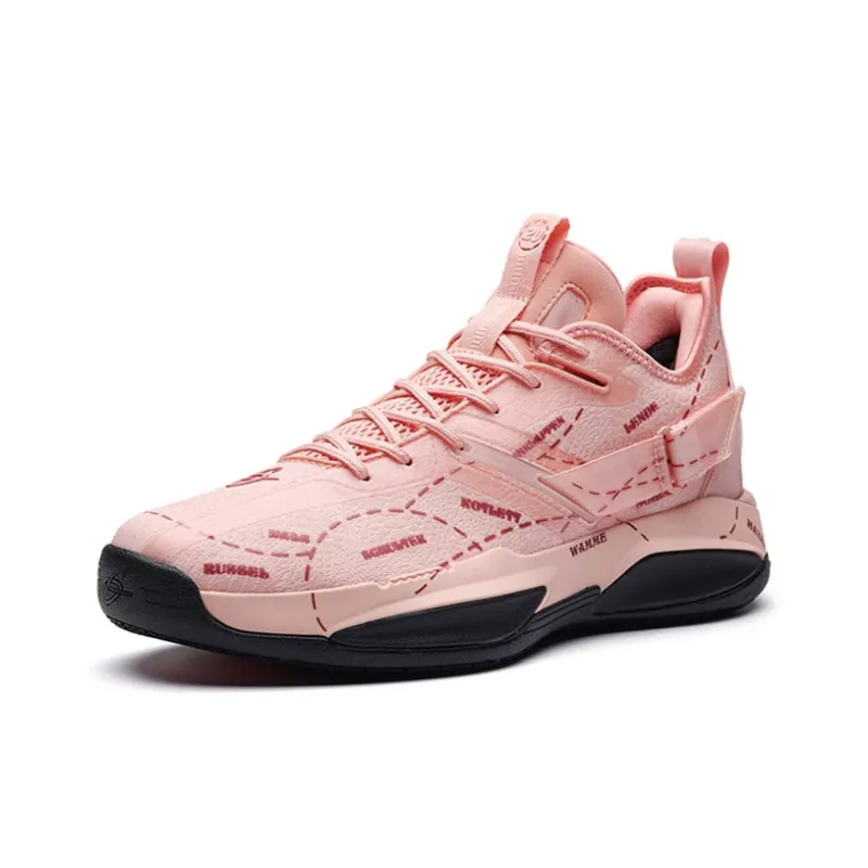Anta GH3 Cushioned Slip Resistant Low Top Performance Basketball Shoes Men's Flesh Pink-1