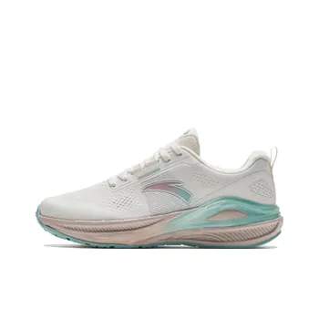 Anta C100 Slip Resistant Cushioning Low Top Running Shoes Women's Ivory White