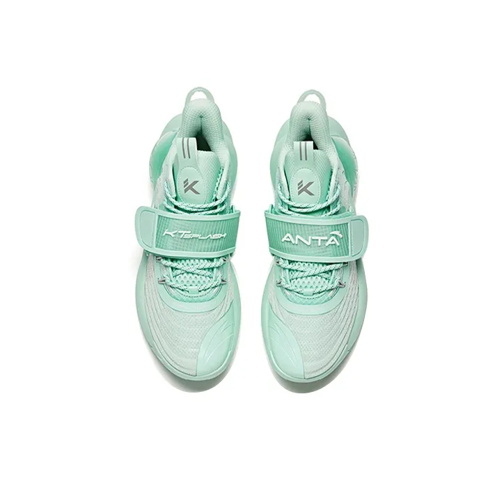 Anta Water Flower 3 Cushioning Anti-Slip Wear-Resistant Breathability Low-Top Basketball Shoes Lime Soda-3