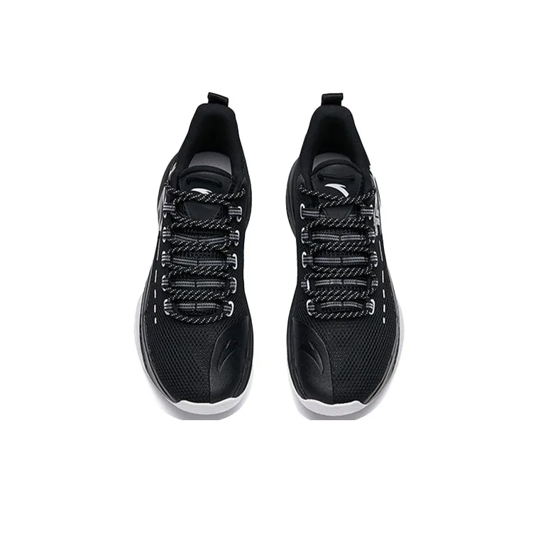Anta Attack 3 Anti Slip Wear Resistant High Top Basketball Shoes Men's Black-3