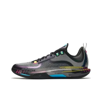 Anta GH5 Cushioning Breathable Lightweight Rebound Low Top Basketball Shoes Men's Black Blue