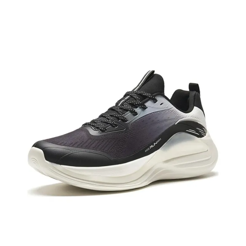 Anta Lingyun 4 Lightweight Breathable And Wear Resistant Low Top Running Shoes Men's Black Gray-1