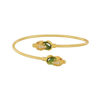 SGE Hetian Jade Bangles Women's Jasper