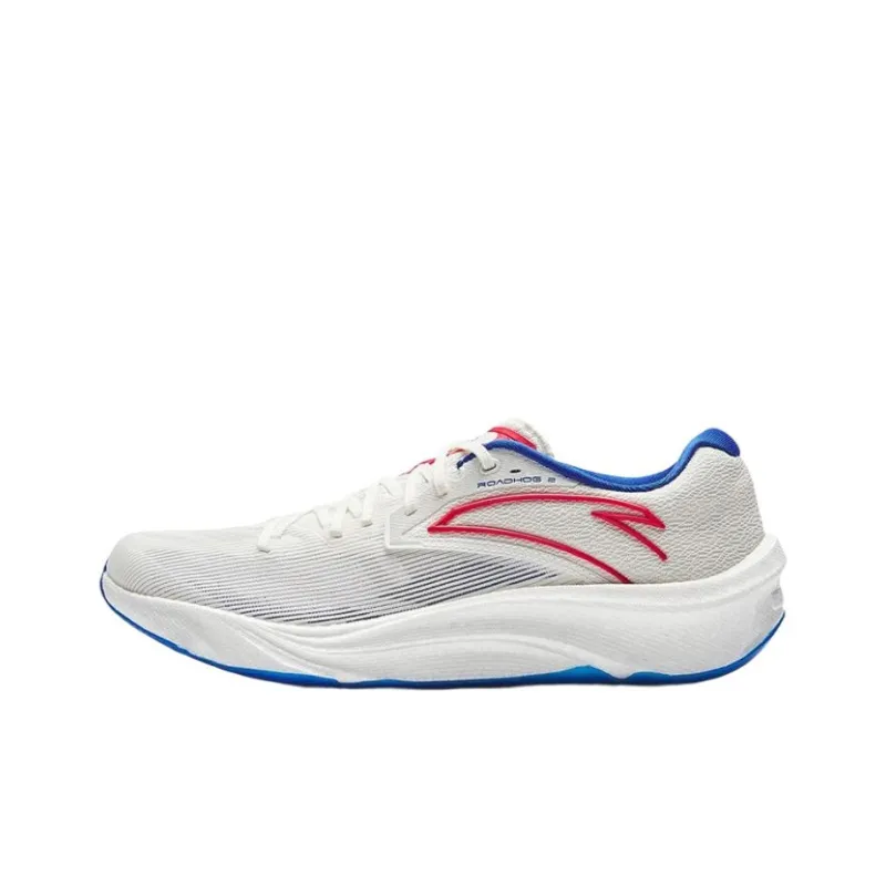 Anta Asphalt Road Fighter 2.0 Anti Slip Wear Resistant Low Top Training Running Shoes Men's Gray Blue Red-0