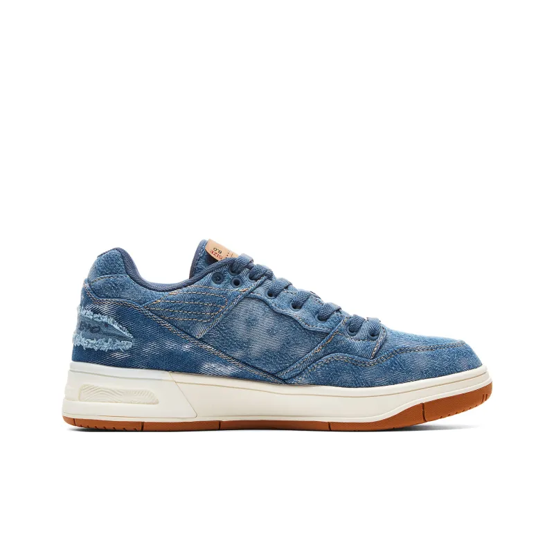 PEAK Taichi 910 Coverage Cushioning Wear Resistant Low Top Skateboard Shoes Men's Blue-1