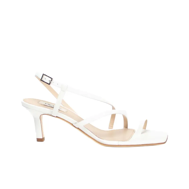 Elleme Twist One Strap Sandals 7cm Women's White-1