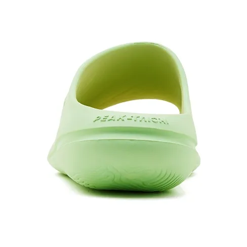 PEAK Very Small Fat Drag Quiet Slide Slippers Men's Green Yellow-4