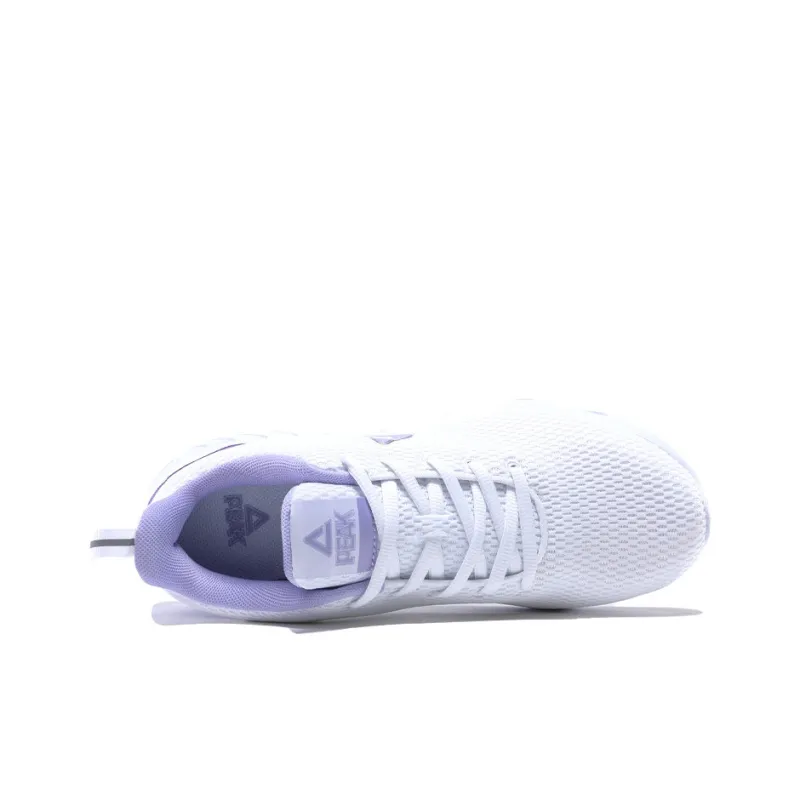PEAK Qingyi Cushioned Anti Slip Wear Resistant Balanced Lightweight Low Top Running Shoes Women's Purple White-2
