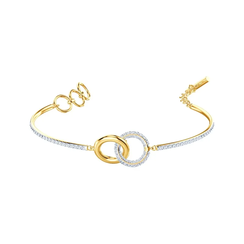 Swarovski Stone Bangles Women's White-2