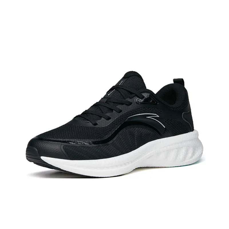 Anta Martian Foam Anti-Slip Wear-Resistant Cushioning Breathable Low-Top Running Shoes Men's Black-1