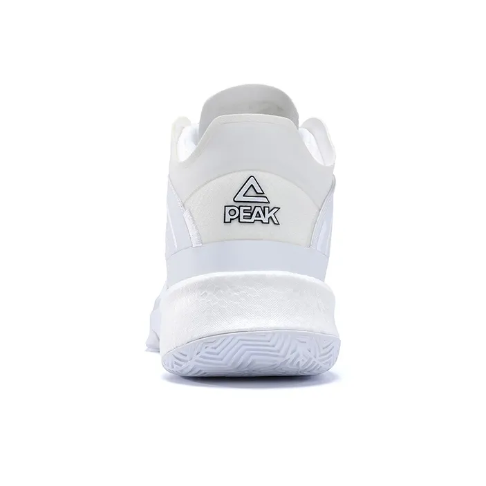 PEAK Surfing The Big Triangle 1.0 Basketball Shoes Men Mid Top White-3