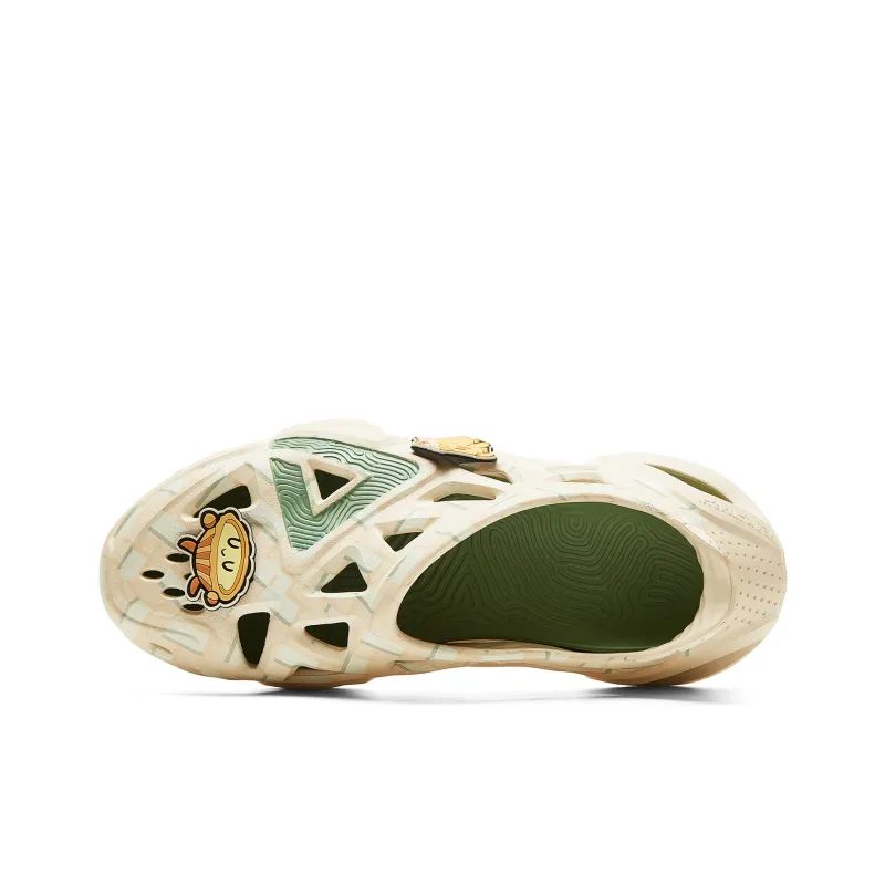 PEAK Taichi Clogs, 'Come For A Tea Break,' Easy On & Off Shoes With Fun Charm Buckle Clogs Men's-3
