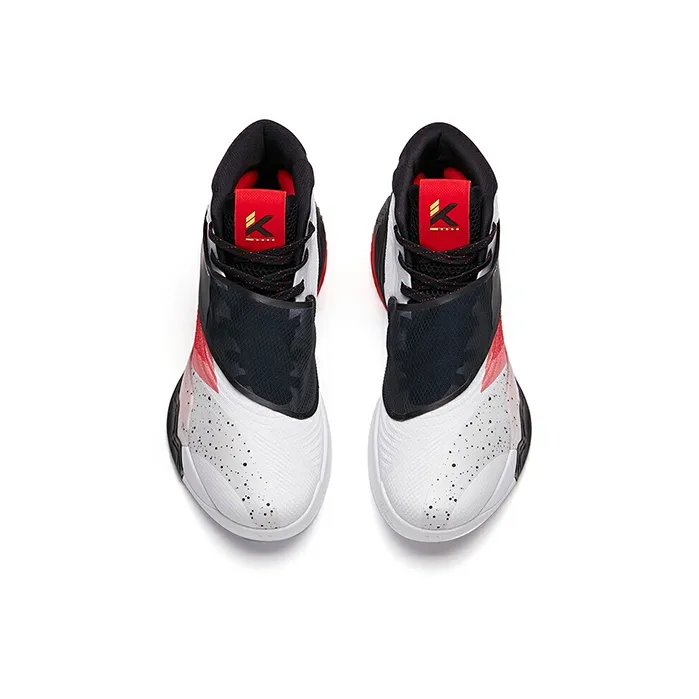 Anta KT6 Anti-Slip Wear-Resistant Mid-Top Performance Basketball Shoes Men's Red-2