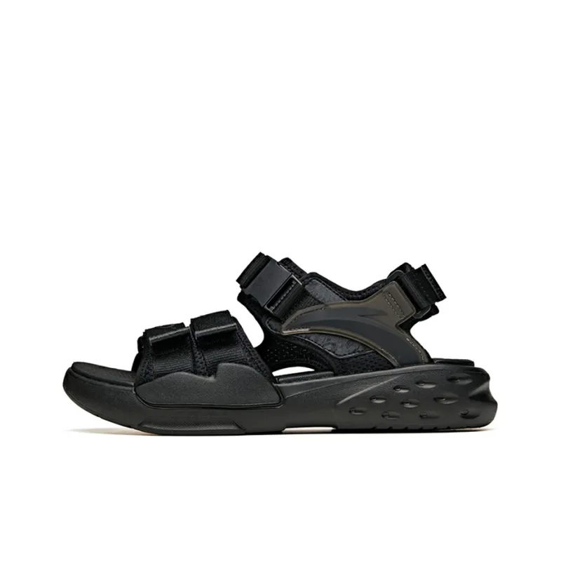 Anta C37 Series Beach Sandals Men's Black-0