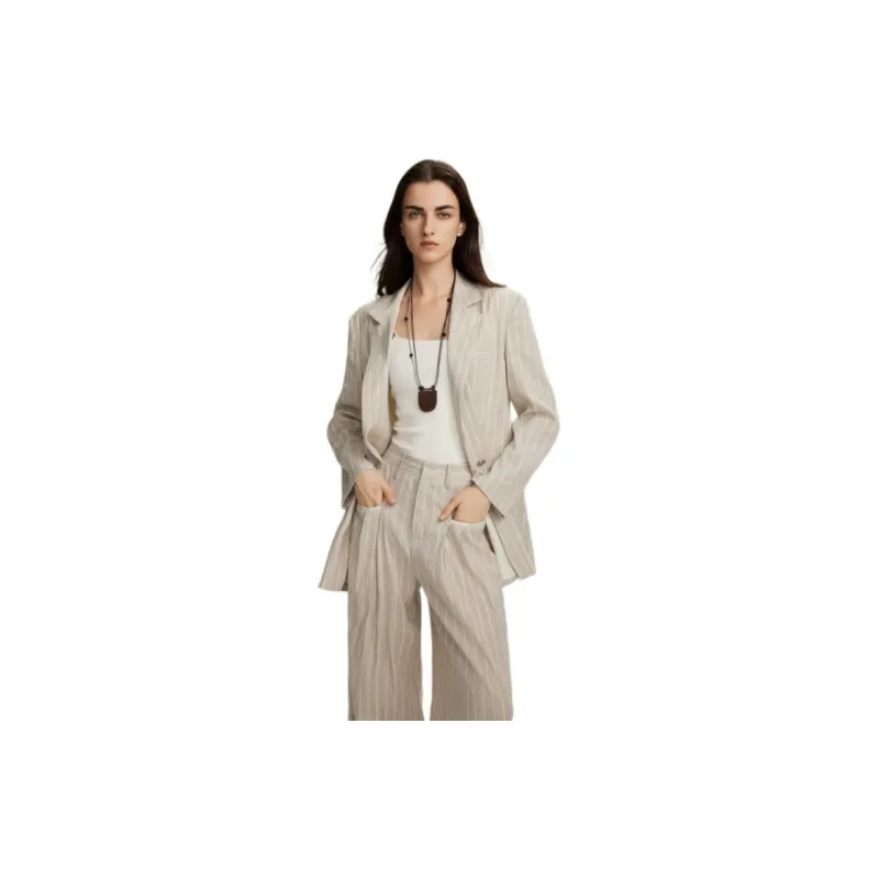 ELLE Business Suit Women's Ecru-1