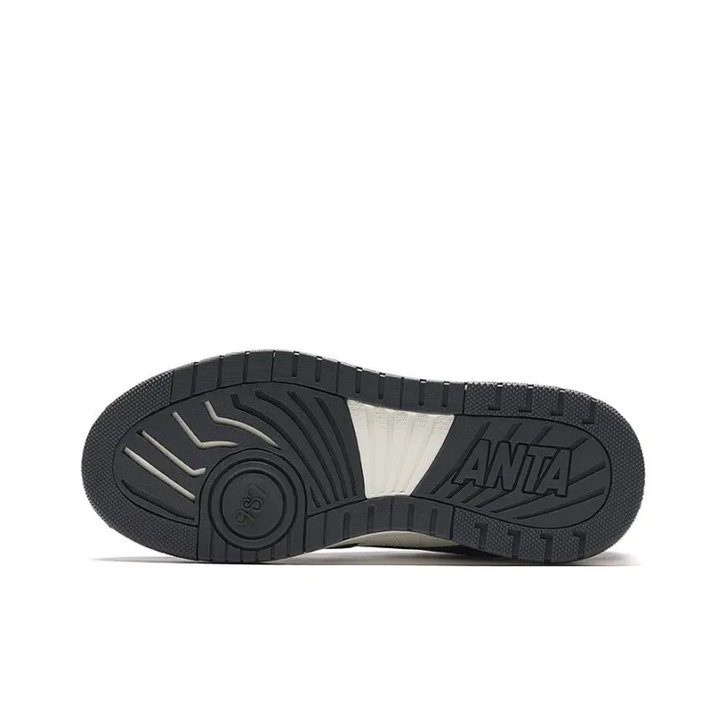 Anta 982 Low Top Skateboard Shoes Men's White Black-4