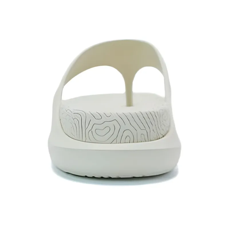 PEAK Tai Ji3.0 Quiet Slide Slippers Men's Canvas White-2