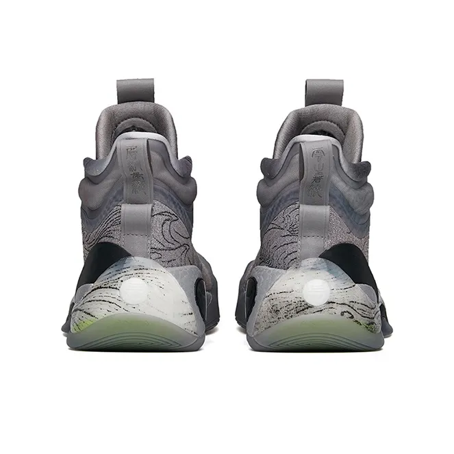 ANTA KT7 Basketball Shoes Men High Top Gray/Black-4