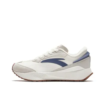 Anta Rock Candy Fleece Lined Anti Slip And Wear Resistant Lightweight Low Top Casual Shoes Women's White Blue