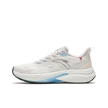 Anta Rocket 5.0 Cushioning Wear Resistant Low Top Running Shoes Women's White Gray