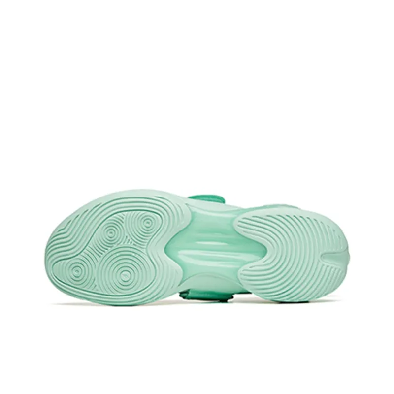 Anta Water Flower 3 Cushioning Anti-Slip Wear-Resistant Breathability Low-Top Basketball Shoes Lime Soda-5