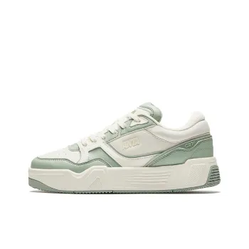 Anta C37 Series Durable Breathable Low Top Skateboard Shoes Women's White Green