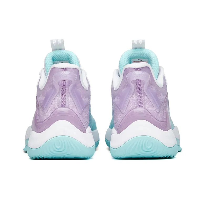 Anta Mountain 2 Cushioning Anti-Slip And Wear-Resistant Low-Top A-Flashedge Basketball Shoes Blue Purple White-3