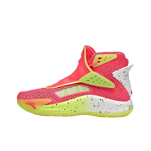 Anta KT5 Thompson Anti Slip Wear Resistant High Top Basketball Shoes Men's Pink