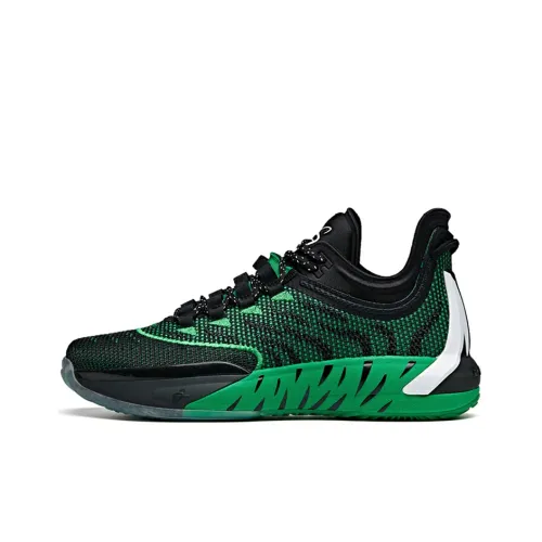 Anta Gordon Hayward GH1 Low Anti Slip Wear Resistant Low Top Basketball Shoes Black Green