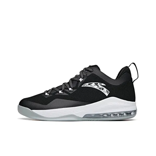 ANTA Divine Shield Basketball Shoes Men Low-Top Black/White